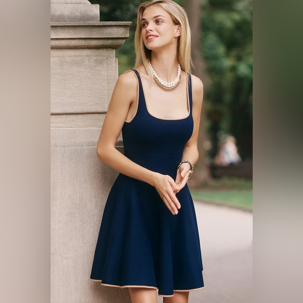 NWT Size L - Anthropologie Square-Neck Babydoll Dress (NWT US$ 188)